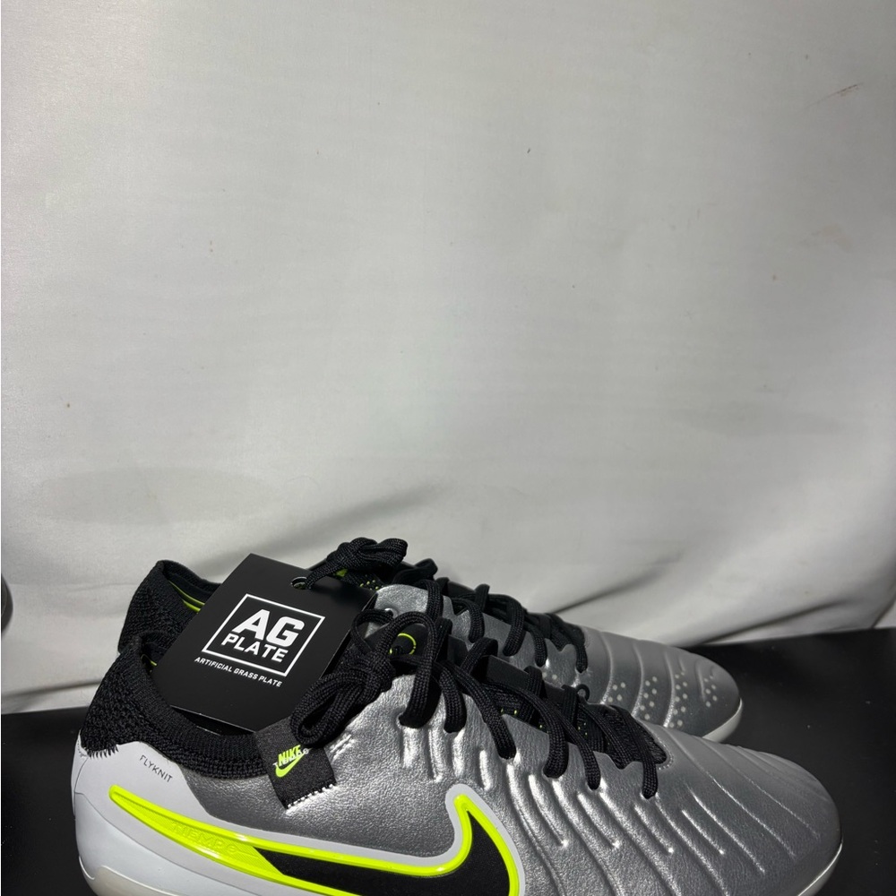 Nike Tiempo Legend 10 Elite AG Pro Men's Size 8 Soccer Cleats Silver HF4378-002